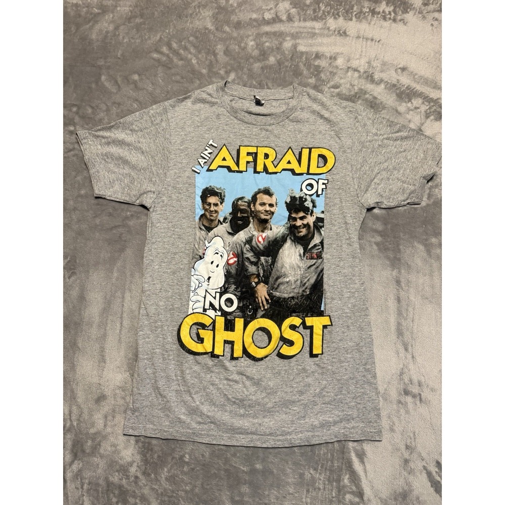 Optima T-Shirt Mens Small Gray Ghostbusters Movie Graphic Tee